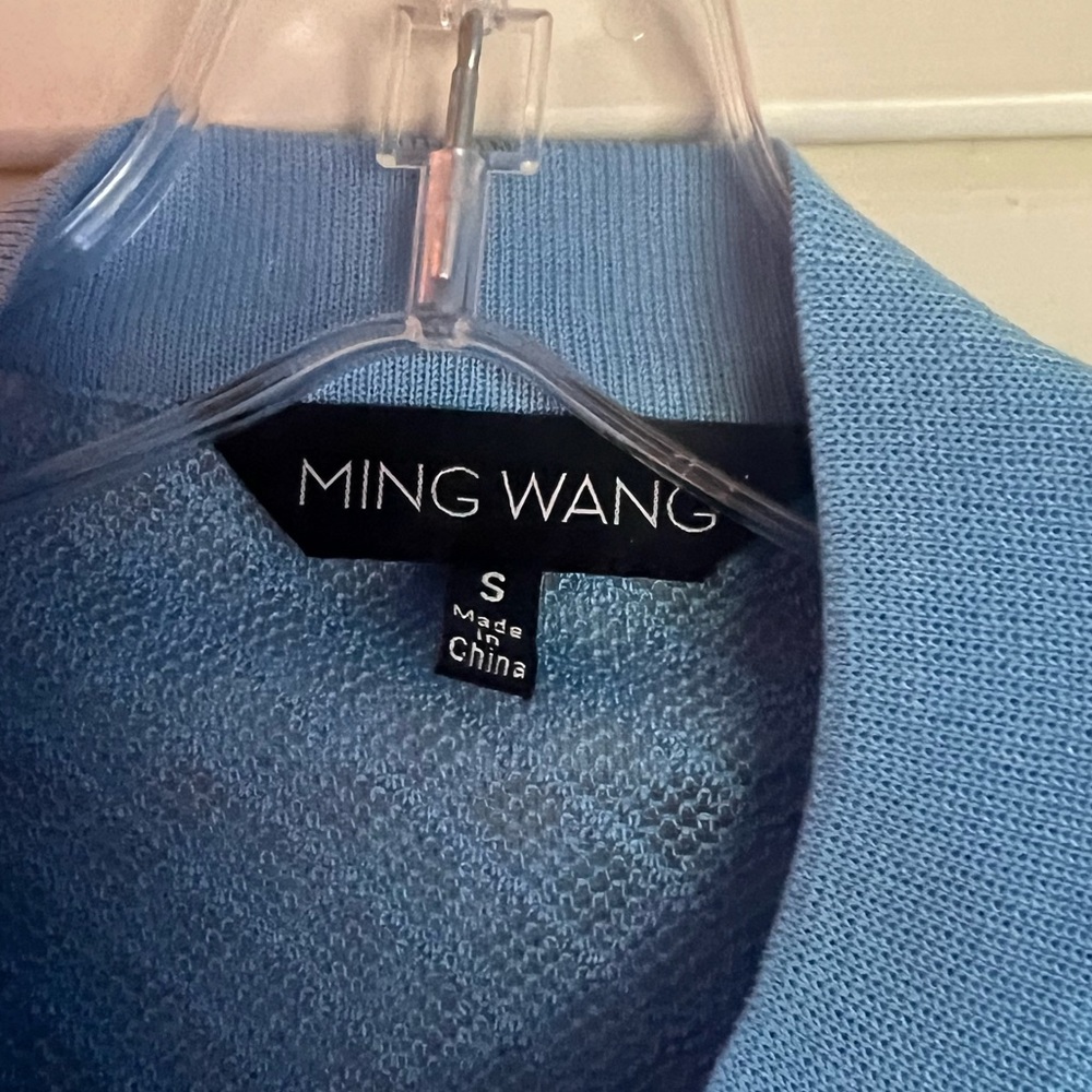 Ming Wang Jacket Small Light Blue Euc - image 2